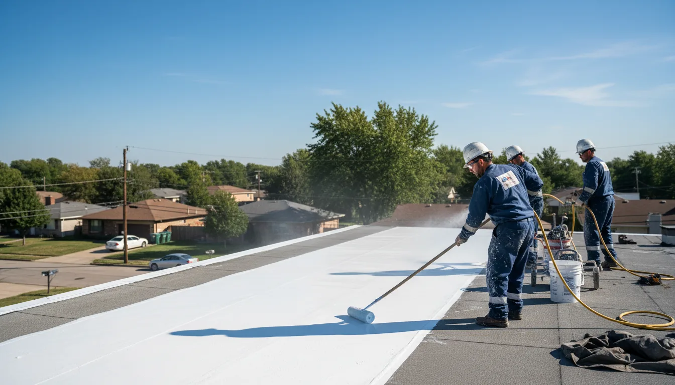 Commercial roof coating in Perry, KS near me